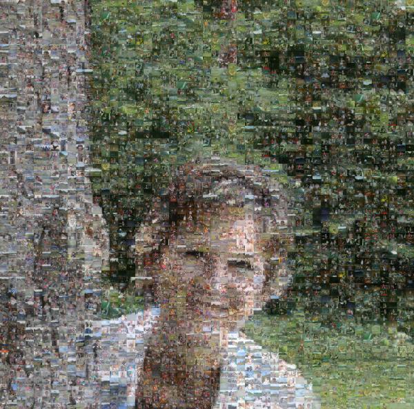 A Smiling Woman photo mosaic