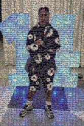 Corporation Sleeve Camouflage Bermuda shorts Rapper Walking Shoe