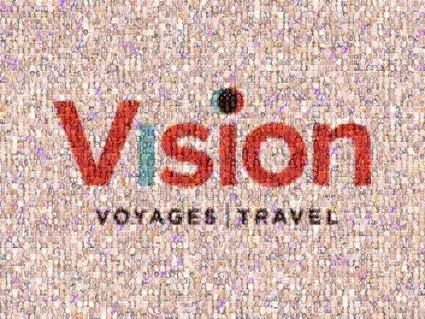 Vision Voyages Travel photo mosaic