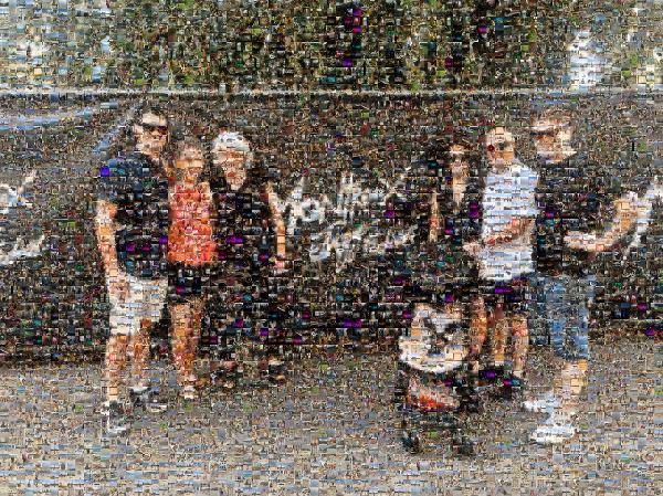 Festival Family Photo photo mosaic