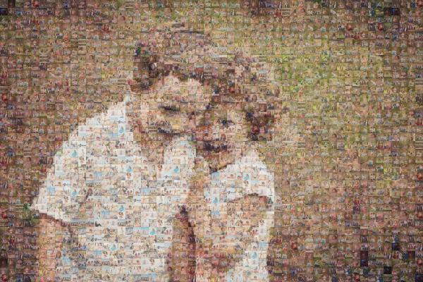 Siblings photo mosaic