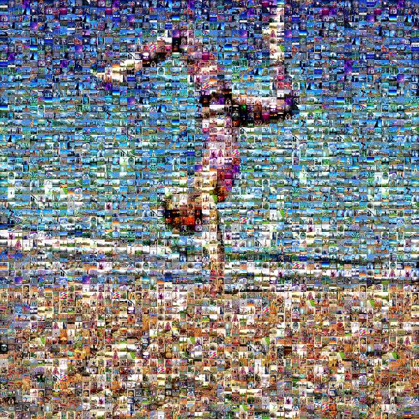 Yoga Pose photo mosaic