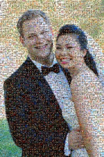 A Beautiful Wedding photo mosaic