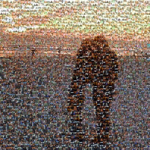 Sunset Kiss photo mosaic