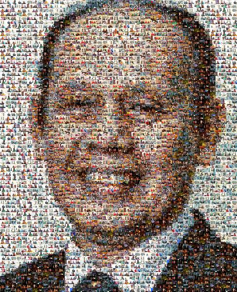 Close-up Business Portrait  photo mosaic