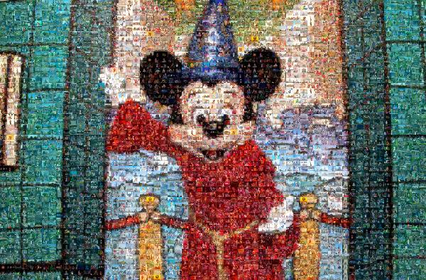 Mickey Mouse photo mosaic