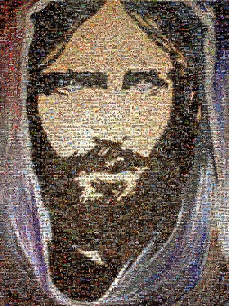 Jesus Portrait 2016 Photo Mosaic - Picture Mosaics