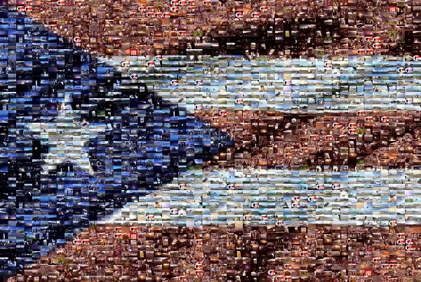 Puerto Rican Flag photo mosaic
