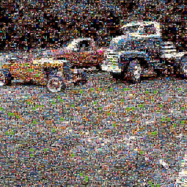 vintage cars  photo mosaic