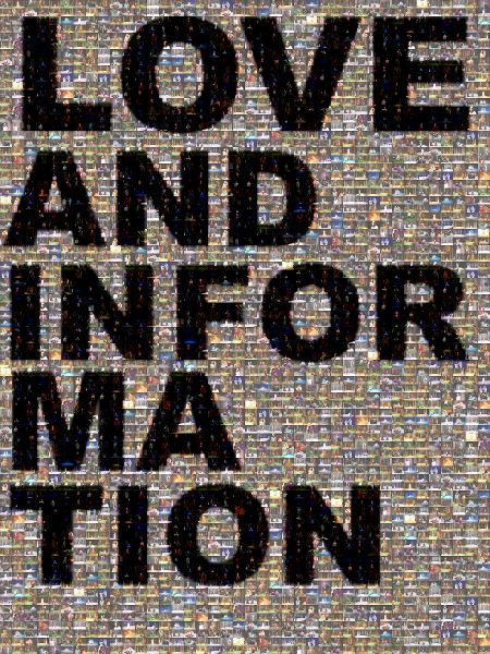 Love and Information photo mosaic