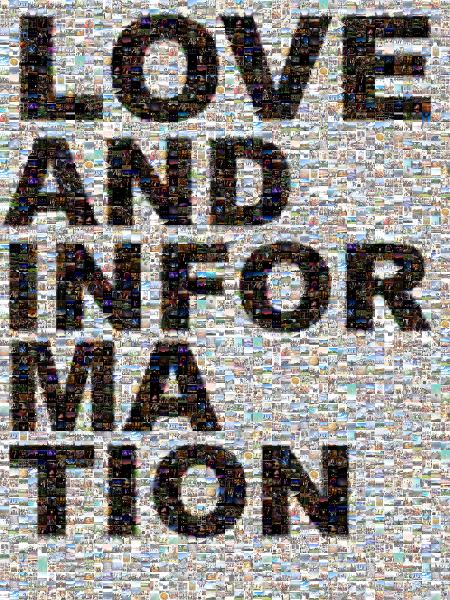 Love And Information photo mosaic