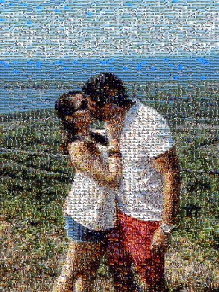Couple Kissing photo mosaic