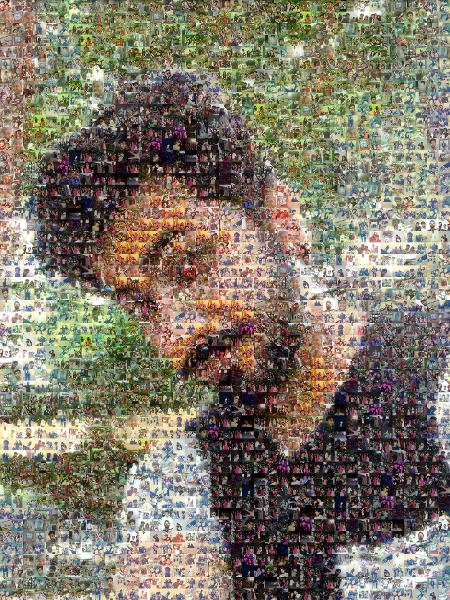 Birthday Selfie photo mosaic
