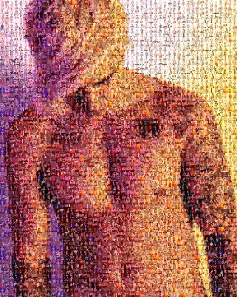 Justin Bieber photo mosaic