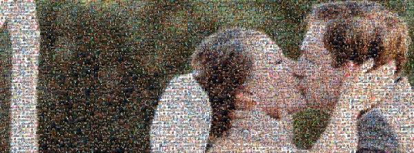 Anniversary Kiss photo mosaic