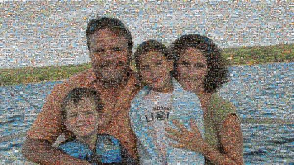 A Family Vacation photo mosaic