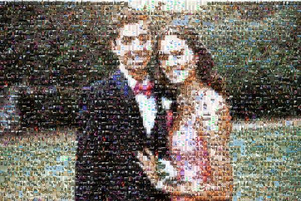 Prom Couple photo mosaic