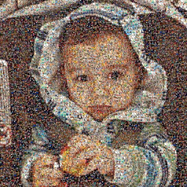 Baby photo mosaic
