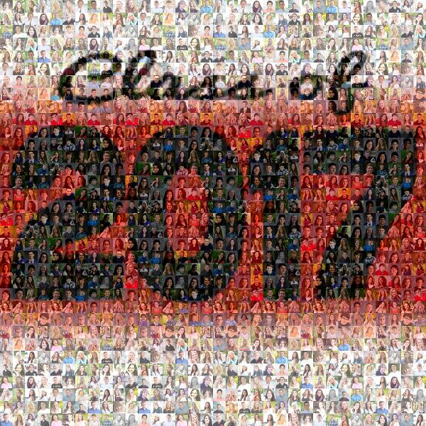 Graduation Tribute photo mosaic