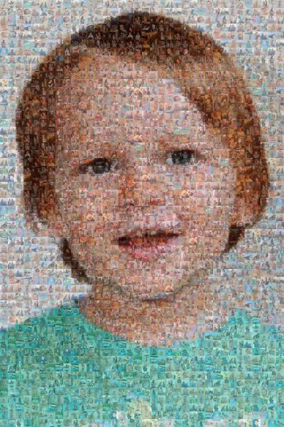 A Cute Toddler photo mosaic