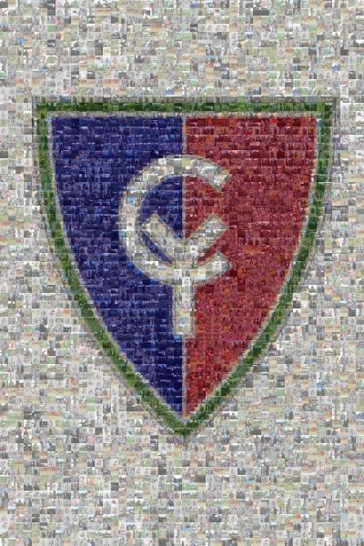 A Military Insignia photo mosaic