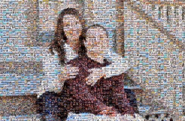 Couple on a Porch photo mosaic