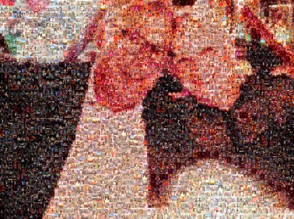 Loving Mother & Father photo mosaic