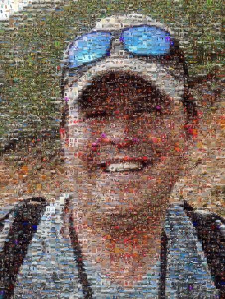 Hiking Trip Portrait photo mosaic