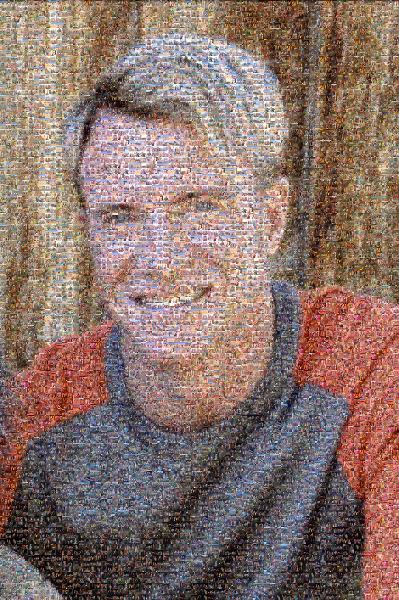 Portrait of a Man photo mosaic