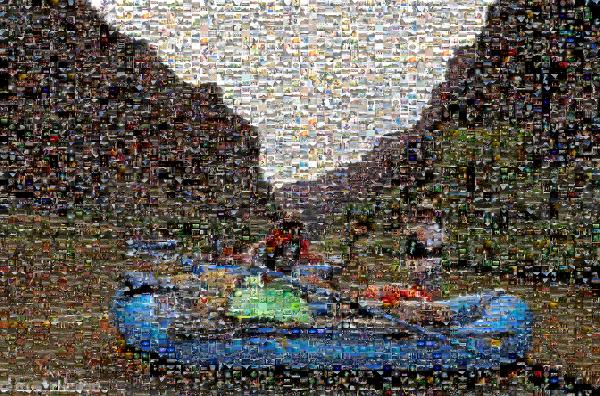 On the River photo mosaic