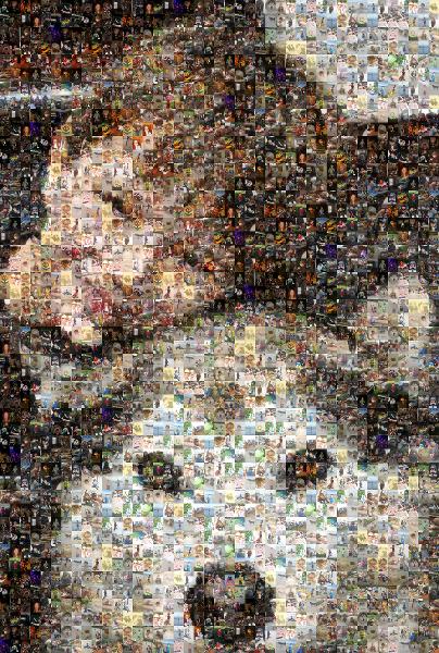 A Boy & His Dog photo mosaic