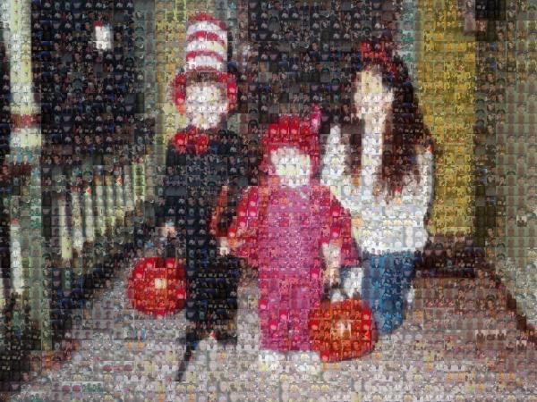 Happy Halloween photo mosaic