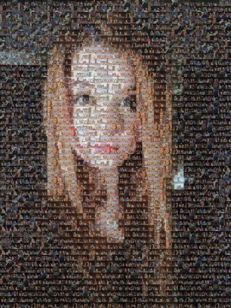 Portrait of A Girl photo mosaic
