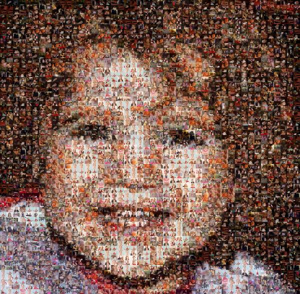 Portrait of a Smiling Child photo mosaic