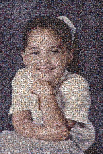 Young Girl photo mosaic