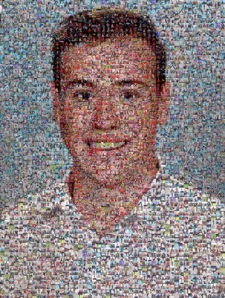 A School Portrait photo mosaic