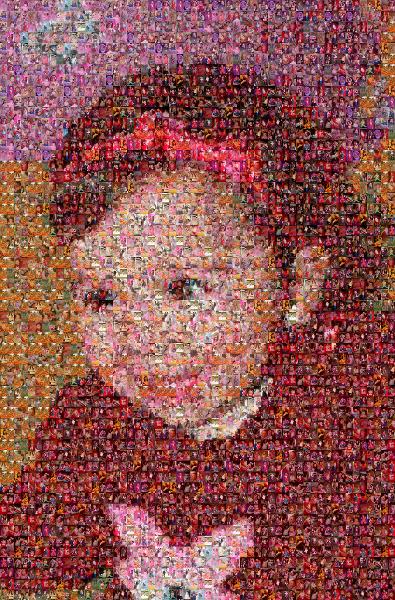 Smiling Baby Girl photo mosaic