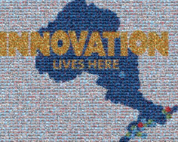 Innovation Lives Here photo mosaic