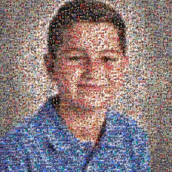 School Portrait photo mosaic