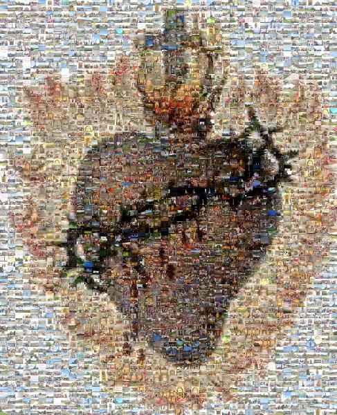 Sacred Heart photo mosaic