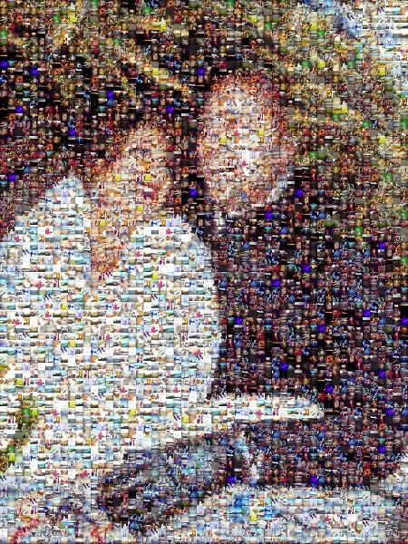 Candid Couple photo mosaic