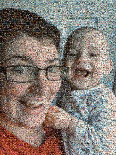 Mother and Son photo mosaic