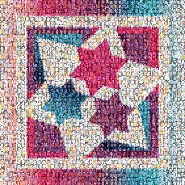 Colorful Graphic photo mosaic