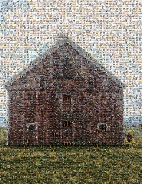 Barn photo mosaic