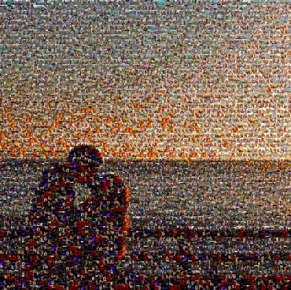Sunset Kiss photo mosaic