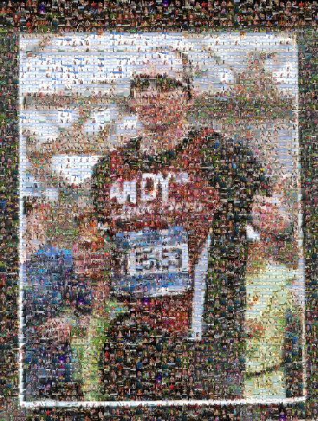 Athlete Portrait photo mosaic