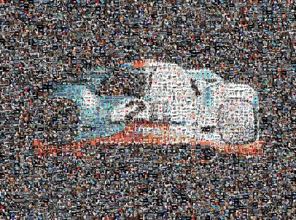 Race Car photo mosaic