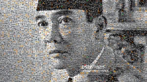 A Historic Leader photo mosaic