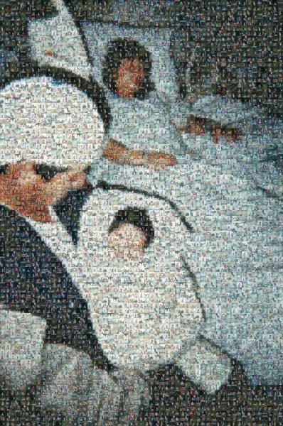 Newborn photo mosaic