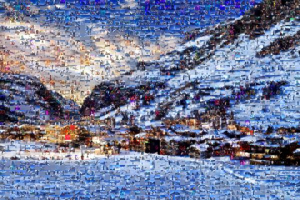 Val-d'Isère photo mosaic